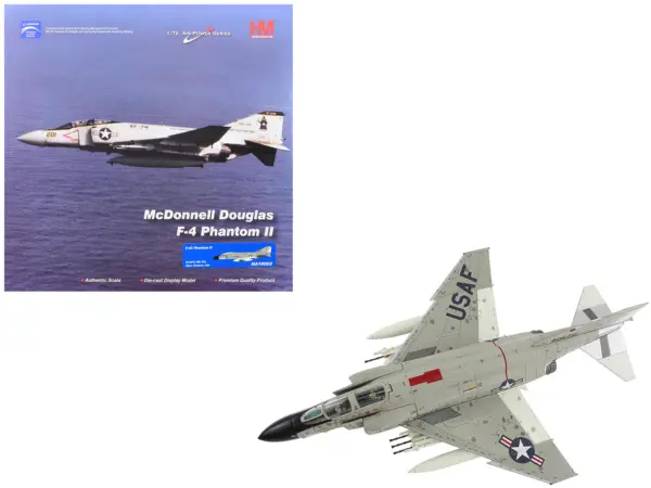 McDonnell Douglas F-4C Phantom II Fighter-Bomber Aircraft "45th TFS Ubon Thailand" (1965) United States Air Force "Air Power Series" 1/72 Diecast Model by Hobby Master #1