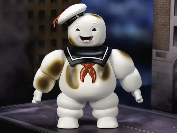 "Ghostbusters" 6" Stay Puft Marshmallow Man Figure with Nano Ecto-1 Car Diorama Set "Ghostbusters" (1984) Movie "Next Level" Series Model by Jada #3