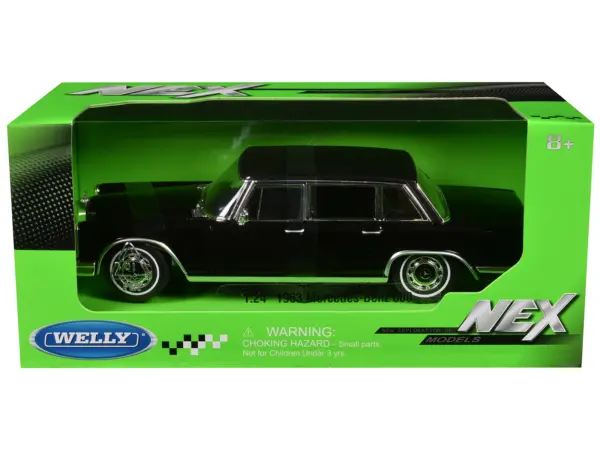 1963 Mercedes-Benz 600 Black "NEX Models" Series 1/24 Diecast Model Car by Welly #1