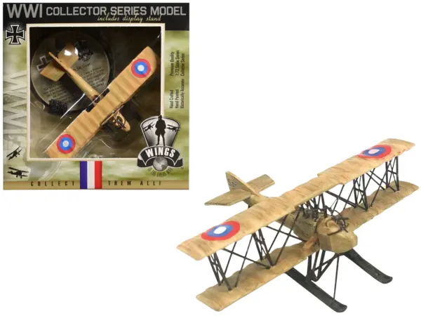 SPAD SA 4 Aircraft with Ski Gear "French Air Force" 1/72 Model Airplane by Wings of the Great War #1