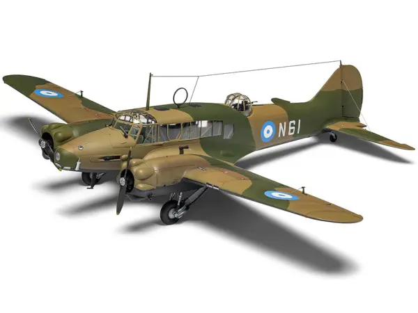 Level 3 Model Kit Avro Anson Mk.I Aircraft with 3 Scheme Options 1/48 Plastic Model Kit by Airfix #5