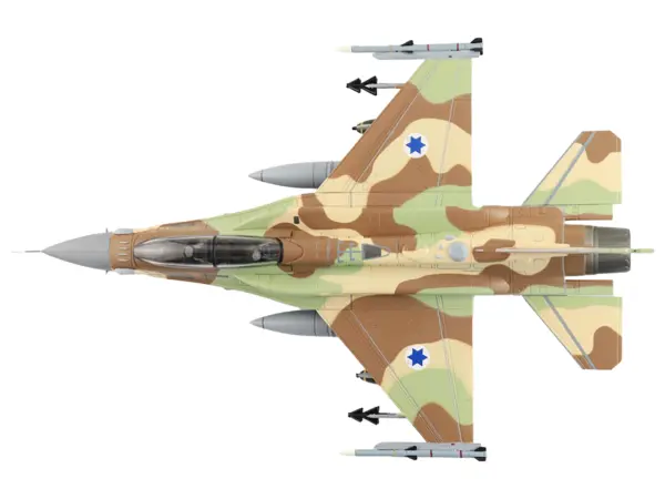 Lockheed F-16I Fighting Falcon Fighter Aircraft "455 Sufa 119 Squadron The Bat" Israeli Air Force "Air Power Series" 1/72 Diecast Model by Hobby Master #3