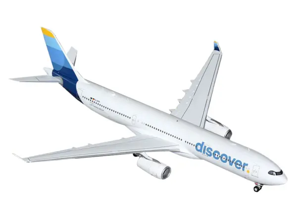 Airbus A330-300 Commercial Aircraft "Discover Airlines" (D-AIKK) White with Blue Tail "Gemini 200" Series 1/200 Diecast Model Airplane by GeminiJets #2