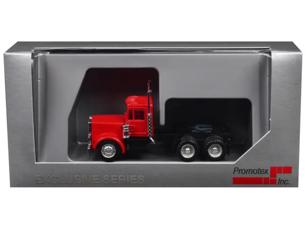 Peterbilt Short Day Cab Red 1/87 (HO) Plastic Model Car by Promotex #3