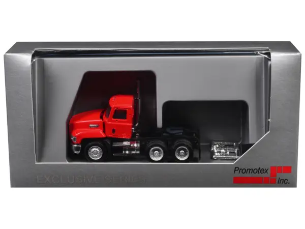 Mack 603 Short Day Cab Red 1/87 (HO) Plastic Model Car by Promotex #3