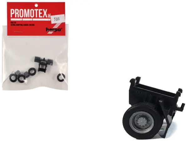 Single Axle Trailer Chassis 1/87 (HO) Plastic Model by Promotex #1