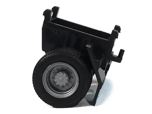 Single Axle Trailer Chassis 1/87 (HO) Plastic Model by Promotex #2