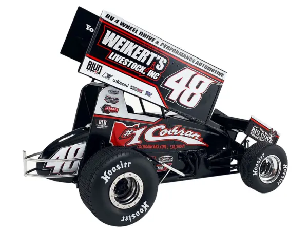 Winged Sprint Car #48 Danny Dietrich "Weikert's Livestock Inc." Gary Kauffman Racing (2024) 1/18 Diecast Model Car by ACME #4