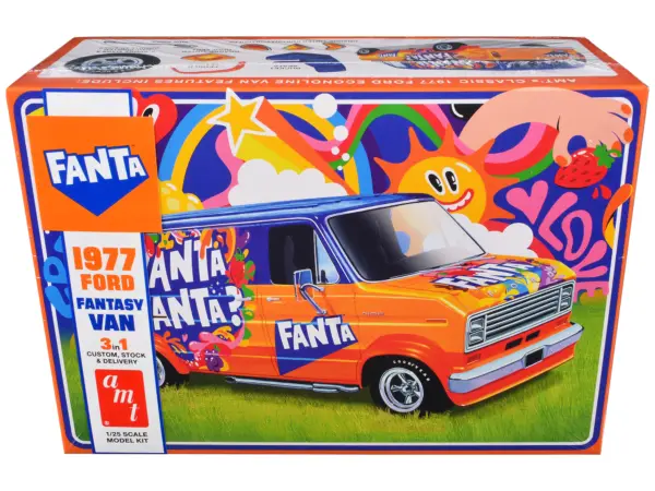 Skill 2 Model Kit 1977 Ford Custom Van "Fanta" 1/25 Scale Model by AMT #1