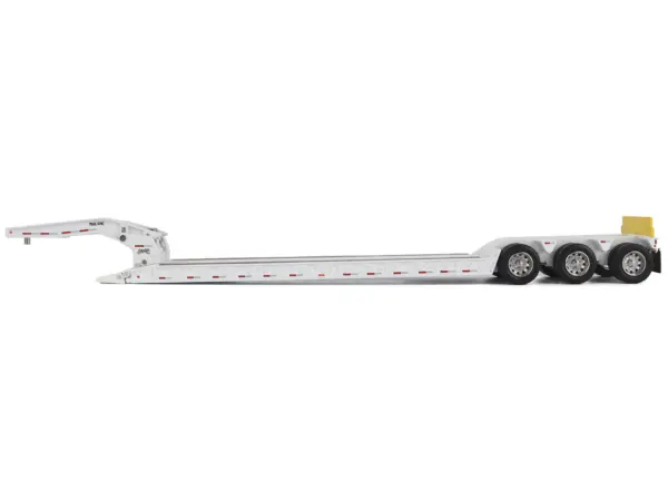 Trail King TK120 Hydraulic Detachable Gooseneck Lowboy Trailer White (Regular Version) "Transport Series" 1/50 Diecast Model by Diecast Masters #4