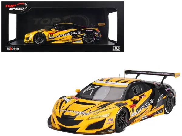 Honda NSX GT3 EVO22 #18 Takashi Kobayashi - Syun Koide "Team UpGarage" "Super GT Series" (2023) 1/18 Model Car by Top Speed #1