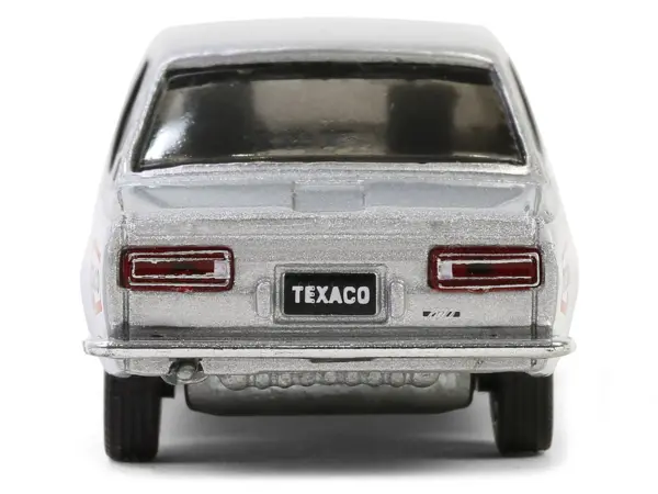 1970 Nissan Datsun 510 #28 "Texaco" Silver Metallic and White with Red Stripes "Texaco Special Edition" Series 1 1/64 Diecast Model Car by Greenlight #5