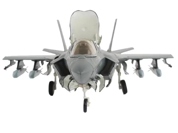 Lockheed Martin F-35B Lightning II Aircraft (Beast Mode) "Black Death VMFA-542 MCAS Cherry Point" (2023) United States Marine Corps "Air Power Series" 1/72 Diecast Model by Hobby Master #3