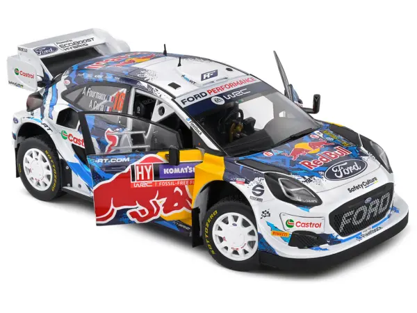 Ford Puma Rally1 Hybrid #16 Adrien Fourmaux - Alexandre Coria 3rd Place "Rally Sweden" (2024) "Competition" Series 1/18 Diecast Model Car by Solido #2