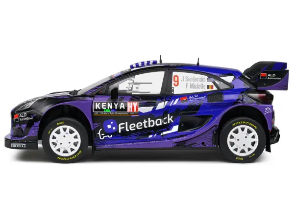Ford Puma Rally1 Hybrid #9 Jourdan Serderidis - Frederic Miclotte "Safari Rally Kenya" (2022) "Competition" Series 1/18 Diecast Model Car by Solido #3