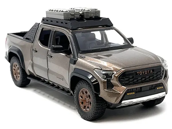 2024 Toyota Tacoma Trailhunter Edition Pickup Truck Bronze Metallic 1/24 Diecast Model Car #3
