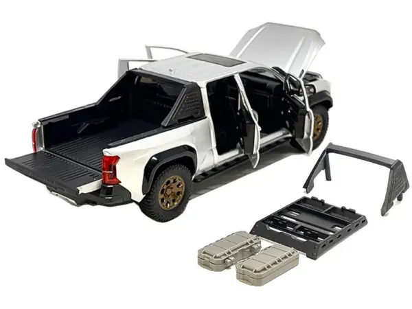 2024 Toyota Tacoma Trailhunter Edition Pickup Truck Silver Metallic 1/24 Diecast Model Car #3
