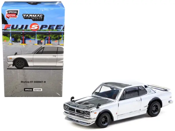 Nissan Skyline HT 2000GT-R RHD (Right Hand Drive) Silver Chrome "Japan Special Edition" "Global64" Series 1/64 Diecast Model Car by Tarmac Works #1