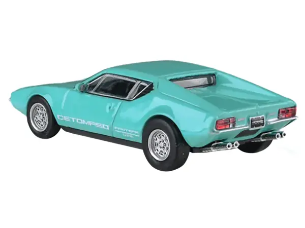 1972 De Tomaso Pantera Verde Aqua 1/64 Diecast Model Car by Paragon Models #4