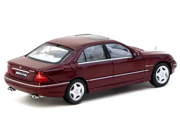 Mercedes-Benz S 55 AMG Bordeaux Red Metallic "Global64" Series 1/64 Diecast Model by Tarmac Works #2