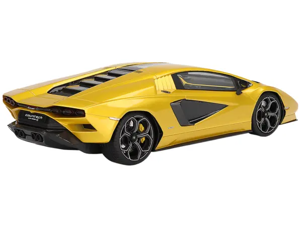 Lamborghini Countach LPI 800-4 New Giallo Orion Gold Metallic 1/18 Model Car by Top Speed #4