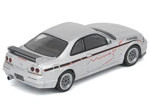 Nissan Skyline GT-R N1 (R33) RHD (Right Hand Drive) "Tuned by Mine's" Silver 1/64 Diecast Model Car by Inno Models #2