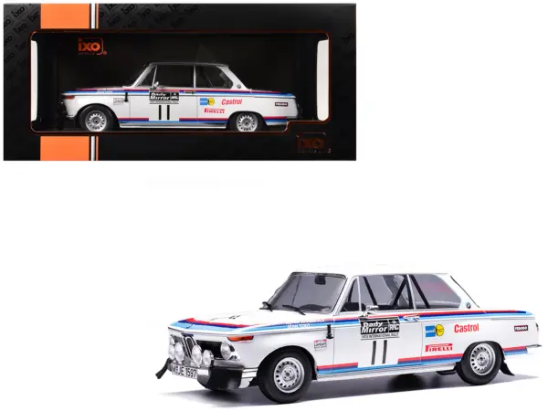 BMW 2002 #11 Achim Warmbold - Jean Todt "RAC Rally" (1973) 1/18 Diecast Model Car by IXO Models #1