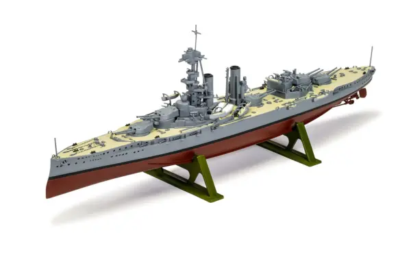 Level 3 Model Kit HMS Iron Duke Frigate "Vintage Classics" Series 1/600 Plastic Model Kit by Airfix #2