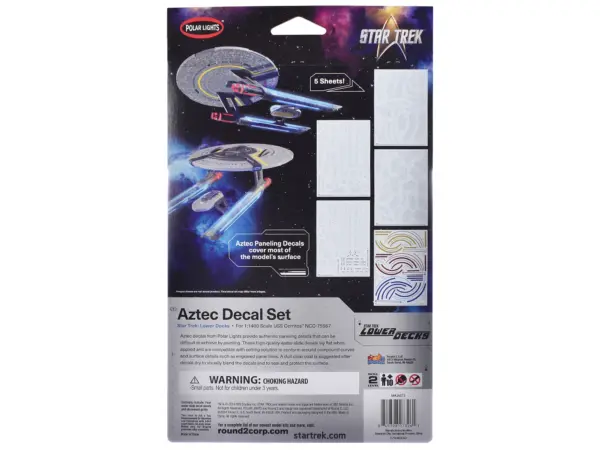 USS Cerritos NCC-75567 Aztec Decal Set "Star Trek: Lower Decks" (2020-2024) TV Series 1/1400 Scale by Polar Lights #2