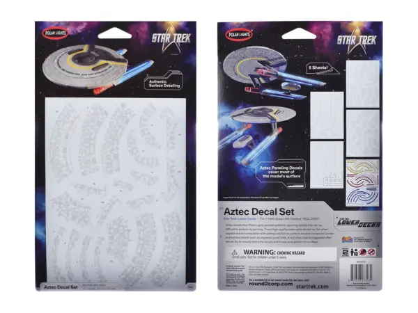 USS Cerritos NCC-75567 Aztec Decal Set "Star Trek: Lower Decks" (2020-2024) TV Series 1/1400 Scale by Polar Lights #3