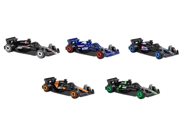 2024 Formula 1 World Championship 5 piece Set Diecast Model Cars by Hot Wheels #2