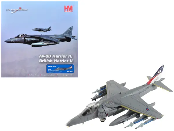 British Aerospace Harrier GR.9 Aircraft "ZD406 Royal Navy Strike Wing RAF Station Cottesmore" (2009) British Royal Air Force/Navy "Air Power Series" 1/72 Diecast Model by Hobby Master #1