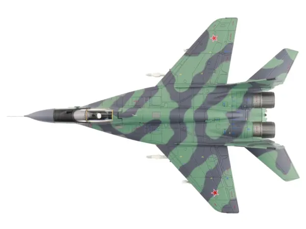 Mikoyan MIG-29 Fulcrum C Aircraft "733rd IAP Damgarten Air Base" (1994) Soviet Air Force "Air Power Series" 1/72 Diecast Model by Hobby Master #3