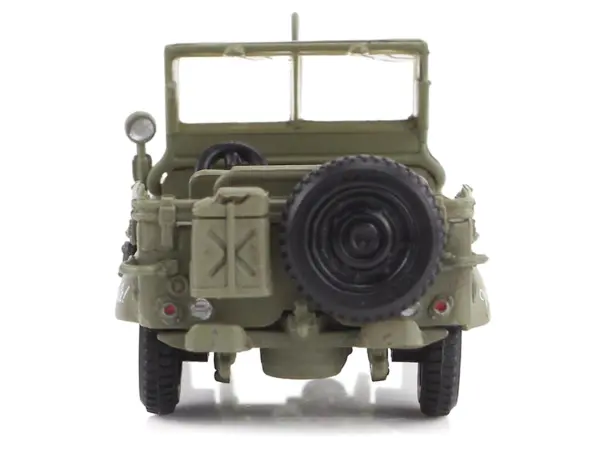 U.S. 1/4 ton Military Vehicle Olive Drab "Gen. George Patton US 3rd Army War Eagle" (1945) United States Army "Ground Power Series" 1/72 Diecast Model by Hobby Master #3