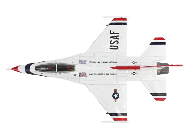 Lockheed F-16D Fighting Falcon Fighter Aircraft "No.7 Thunderbirds Nellis Air Force Base" (2017) United States Air Force "Air Power Series" 1/72 Diecast Model by Hobby Master #3