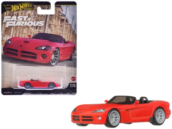 2003 Dodge Viper SRT10 Red "The Fast and the Furious: Tokyo Drift" (2006) Movie "Fast & Furious" Series Diecast Model Car by Hot Wheels #1