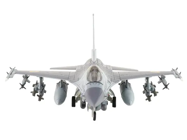 Lockheed F-16AM Fighting Falcon Fighter Aircraft "UA24-3596 Pylon Integrated Dispenser System Plus" (2024) Ukrainian Air Force "Air Power Series" 1/72 Diecast Model by Hobby Master #5