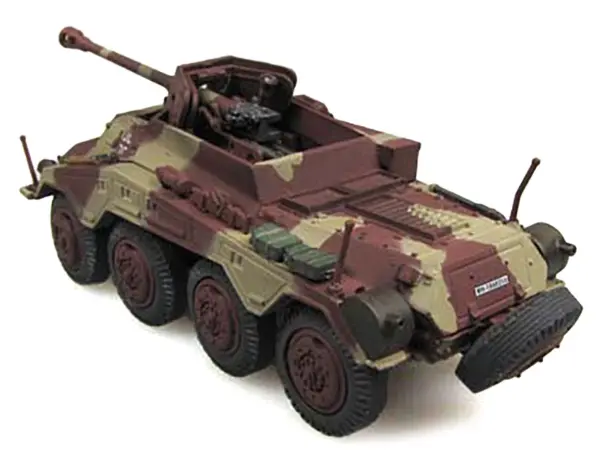 Sd.Kfz. 234/4 Armored Vehicle "Unidentified Unit Western Front" (1945) German 1/72 Diecast Model by Panzerstahl #3