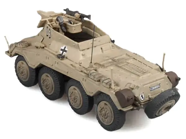 Sd.Kfz. 234/3 Armored Vehicle "#0 3rd Panzer Division Hungary" (1945) German Army 1/72 Diecast Model by Panzerstahl #3