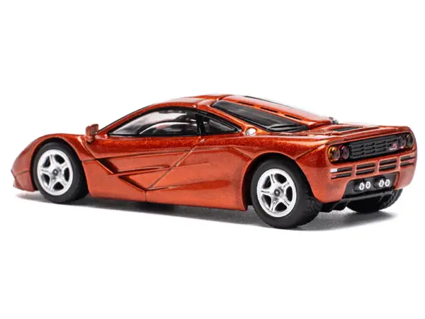 McLaren F1 Orange Metallic 1/64 Diecast Model Car by Pop Race #3