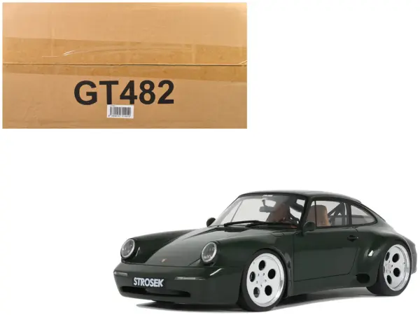 2024 Porsche 911 Strosek Mega 30 Green 1/18 Model Car by GT Spirit #1