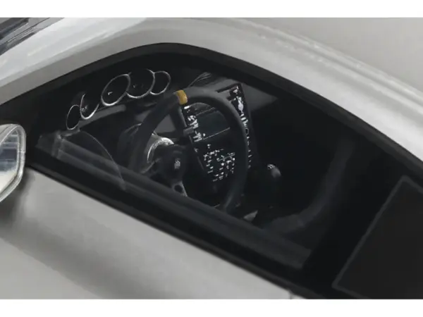 2024 Porsche 911 RWB Abu Silver Metallic with Black Hood 1/18 Model Car by GT Spirit #2