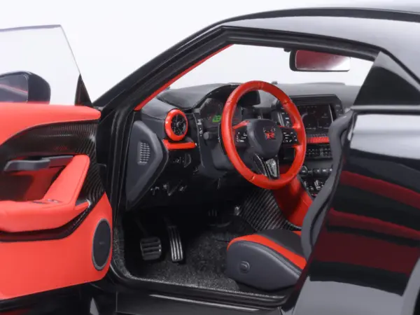 Nissan GT-R50 By ItalDesign Black and Matt Black 1/18 Model Car by Autoart #4