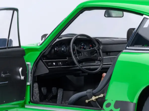 Porsche 911 Carrera 2.7 RS Viper Green with Black Stripes and Wheels 1/18 Model Car by Autoart #4