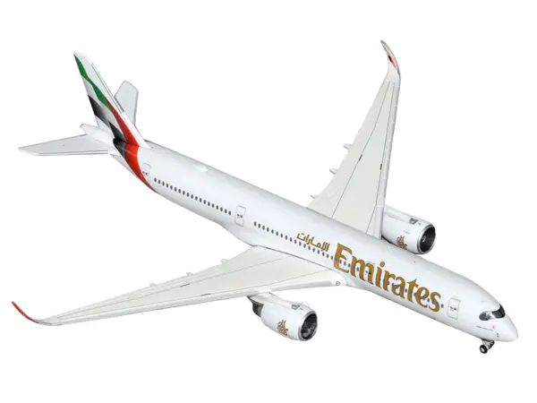 Airbus A350-900 Commercial Aircraft "Emirates Airlines" (A6-EXB) White with Tail Graphics 1/400 Diecast Model Airplane by GeminiJets #2
