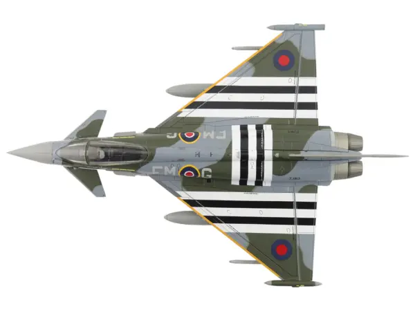 Eurofighter Typhoon FGR4 Fighter Aircraft "ZJ913 FM-G" (2024) British Royal Air Force "Air Power Series" 1/72 Diecast Model by Hobby Master #4