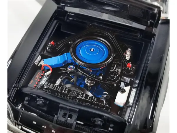 1968 Shelby GT500 KR Convertible Black with White Stripes Limited Edition to 480 pieces Worldwide 1/18 Diecast Model Car by ACME #2