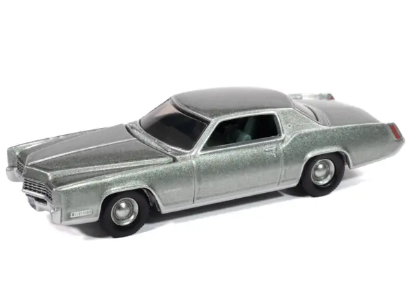 1967 Cadillac Eldorado Crystal Firemist Metallic with Green Interior "Luxury Cruisers" Series 1/64 Diecast Model Car by Auto World #2
