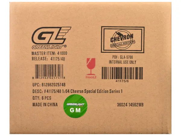 "Chevron Special Edition" Series 1 Set of 6 pieces 1/64 Diecast Model Cars by Greenlight #3