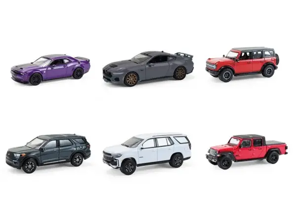 "Showroom Floor" Series 7 Set of 6 Cars 1/64 Diecast Model Cars by Greenlight #2